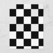 Zwart-wit gecontroleerd briefkaart (Voorkant)