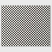 Zwart-wit gecontroleerd cadeaupapier (Vlak)