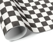 Zwart-wit gecontroleerd cadeaupapier (Rol Hoek)