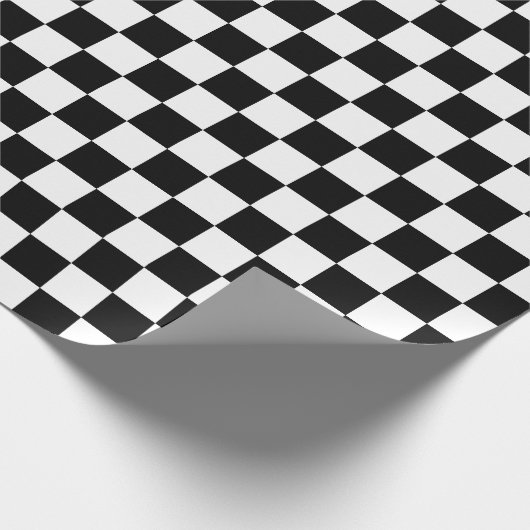 Zwart-wit gecontroleerd cadeaupapier (Hoek)