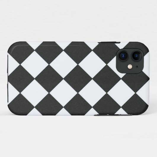 Zwart-wit gecontroleerd Case-Mate iPhone case (Achterkant (horizontaal))