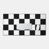 Zwart wit gecontroleerd controlepatroon bureaumat (Keyboard & Muis)