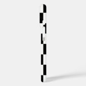 Zwart wit gecontroleerd controlepatroon Case-Mate iPhone case (Achterkant / Links)