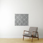 Zwart-wit gecontroleerd digitaal behang wandkleed (In Situ (horizontaal))