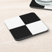 Zwart wit gecontroleerd drankjes onderzetter (Linkerzijde)