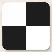 Zwart wit gecontroleerd drankjes onderzetter (Voorkant)