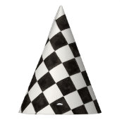Zwart-wit gecontroleerd feesthoedjes (Links)