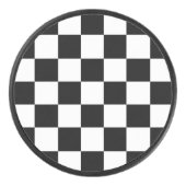 Zwart-wit gecontroleerd hockey puck (Voorkant)