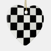 Zwart-wit gecontroleerd keramisch ornament (Rechts)