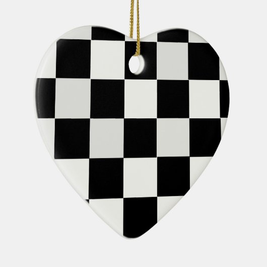 Zwart-wit gecontroleerd keramisch ornament (Rechts)