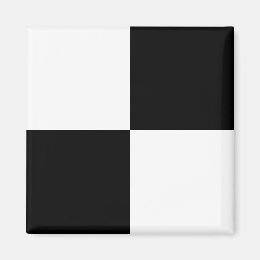 Zwart wit gecontroleerd magneet (Voorkant)