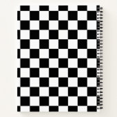 Zwart-wit gecontroleerd notitieboek (Achterkant)
