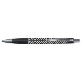 Zwart-wit gecontroleerd pansiepatroon pen (Achterkant)