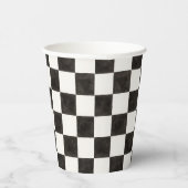 Zwart-wit gecontroleerd papieren bekers (Rechts)