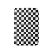 Zwart wit gecontroleerd patrooncontrolebord contro badmat (Voorkant Verticaal)