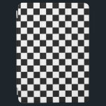 Zwart wit gecontroleerd patrooncontrolebord contro iPad air cover<br><div class="desc">Gecontroleerd patroon - zwart-wit dambord.</div>