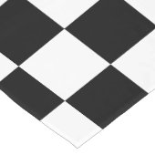 Zwart wit gecontroleerd patrooncontrolebord contro korte tafelloper (Hoek)