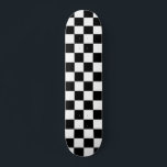 Zwart wit gecontroleerd patrooncontrolebord contro persoonlijk skateboard<br><div class="desc">Gecontroleerd patroon - zwart-wit dambord.</div>
