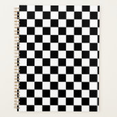 Zwart wit gecontroleerd patrooncontrolebord contro planner (Voorkant)