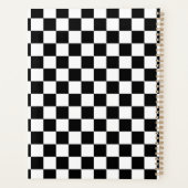 Zwart wit gecontroleerd patrooncontrolebord contro planner (Achterkant)