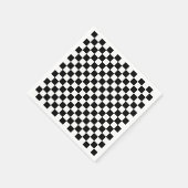 Zwart wit gecontroleerd patrooncontrolebord contro servet (Hoek)