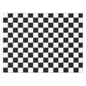 Zwart wit gecontroleerd patrooncontrolebord contro tafelkleed (Voorkant (Horizontaal))