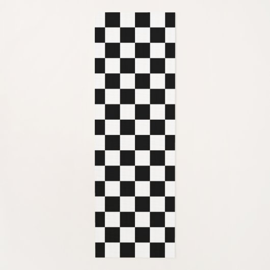 Zwart wit gecontroleerd patrooncontrolebord contro yogamat (Voorkant)