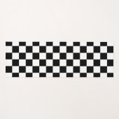 Zwart wit gecontroleerd patrooncontrolebord contro yogamat (Voorkant (horizontaal))