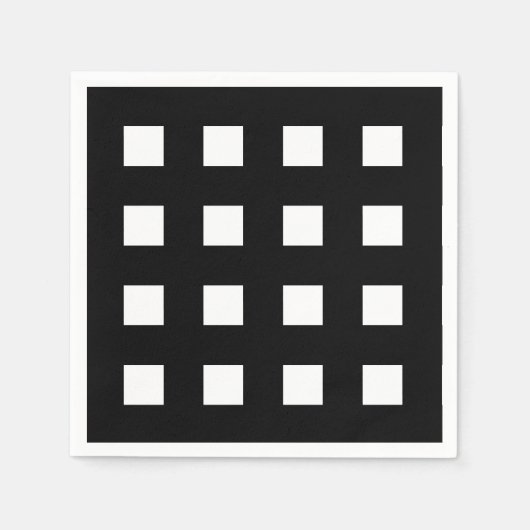 Zwart wit gecontroleerd servet (Voorkant)