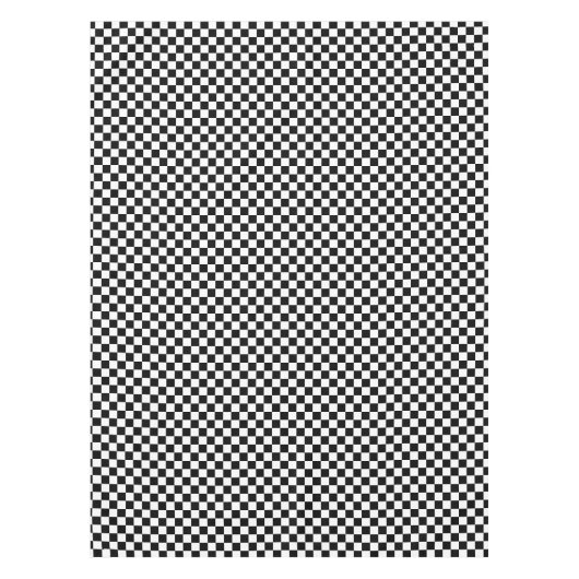 Zwart-wit gecontroleerd tafelkleed (Voorkant)