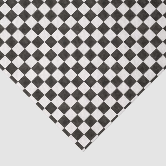 Zwart-wit gecontroleerd tissuepapier (Detail)