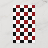 Zwart-wit gecontroleerd visitekaartje (Achterkant)