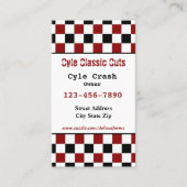 Zwart-wit gecontroleerd visitekaartje (Voorkant)