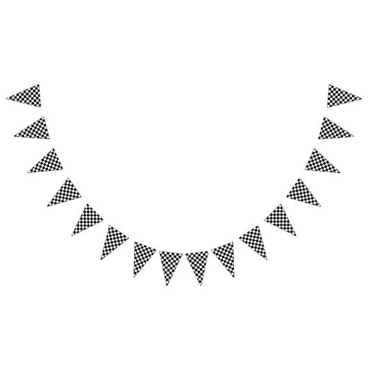 Zwart-wit gecontroleerd vlaggetjes (Alle)