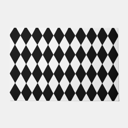 Zwart-wit Gecontroleerde deurmat (Voorkant)