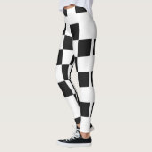 Zwart-wit Gecontroleerde Leggings (Links)