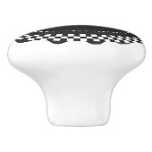 Zwart-wit Gecontroleerde Scallop Keramische Knop (Zijkant)