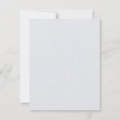 Zwart wit gedeckegeld randkleurenblok monogram notitiekaartje (Achterkant)