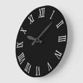 Zwart-wit gedurfde Romeinse cijfers Grote Klok (Hoek)
