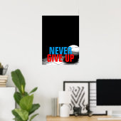 Zwart wit geeft nooit succes Basketball op Poster (Thuiskantoor)