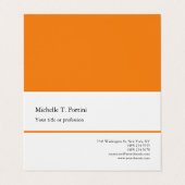 Zwart wit geel klein, eenvoudig visitekaartje (Buitenkant ongevouwen)