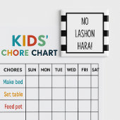 Zwart-wit Geen Lashon Hara Stripes Magneet