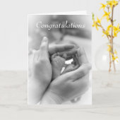 Zwart-wit gefeliciteerd met de nieuwe Kaart (Gele Bloem)