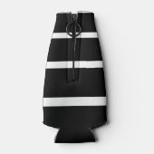 Zwart-wit gegradueerde strepen flesjeskoeler (Achterkant)