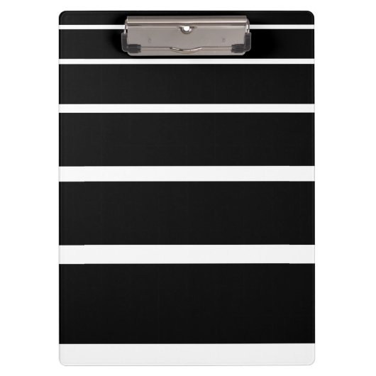 Zwart-wit gegradueerde strepen klembord (Voorkant)