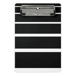 Zwart-wit gegradueerde strepen mini klembord