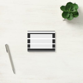 Zwart-wit gegradueerde strepen Post-It Notes
