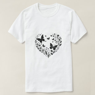 Zwart-wit geïnspireerd cadeauontwerp t-shirt