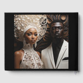 Zwart-wit Gekleed Paar AA Gastenboek (Achterkant)