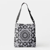 Zwart-Wit Geluk Crossbody Tas (Achterkant)